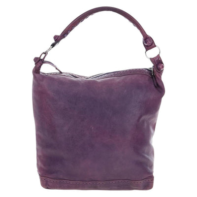 BALENCIAGA Covered Giant Day Hand Bag Leather Purple Silver 204527 Auth 201485V - 0