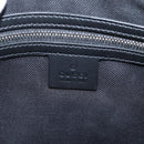 GUCCI GG Supreme Clutch Bag PVC Black Silver 495562 Auth 201486V-16