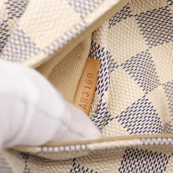 LOUIS VUITTON Damier Azur Totally PM Tote Bag N41280 LV Auth 201492A
