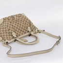 GUCCI GG Canvas Sukey Hand Bag 2way Beige Gold 247902 Auth 201493-10