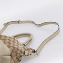 GUCCI GG Canvas Sukey Hand Bag 2way Beige Gold 247902 Auth 201493-11