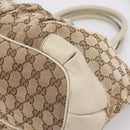 GUCCI GG Canvas Sukey Hand Bag 2way Beige Gold 247902 Auth 201493-13