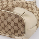 GUCCI GG Canvas Sukey Hand Bag 2way Beige Gold 247902 Auth 201493-15