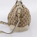 GUCCI GG Canvas Sukey Hand Bag 2way Beige Gold 247902 Auth 201493-5