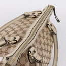 GUCCI GG Canvas Sukey Hand Bag 2way Beige Gold 247902 Auth 201493-6