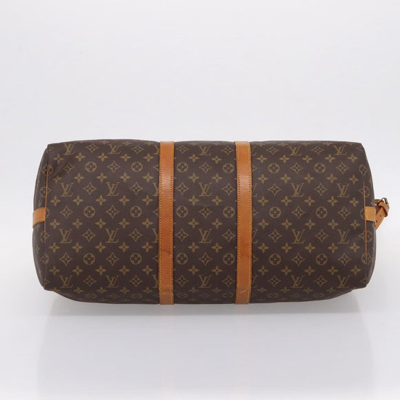 LOUIS VUITTON Monogram Keepall Bandouliere 55 Boston Bag M41414 LV Auth 201494