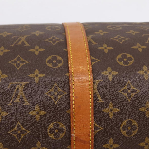 LOUIS VUITTON Monogram Keepall Bandouliere 55 Boston Bag M41414 LV Auth 201494