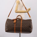 LOUIS VUITTON Monogram Keepall Bandouliere 55 Boston Bag M41414 LV Auth 201494-26
