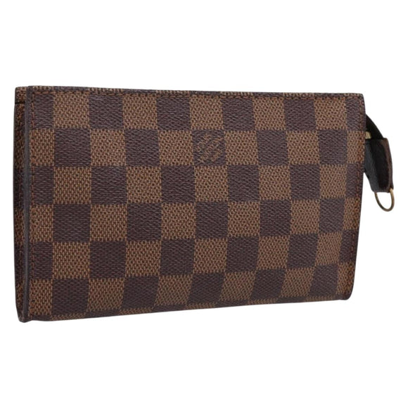 LOUIS VUITTON Damier Ebene Marais Pouch LV Auth 201498A