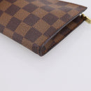 LOUIS VUITTON Damier Ebene Marais Pouch LV Auth 201498A-15