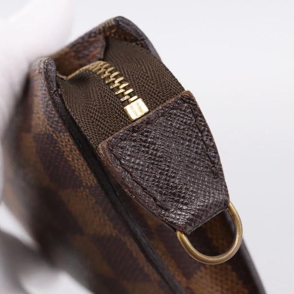 LOUIS VUITTON Damier Ebene Marais Pouch LV Auth 201498A