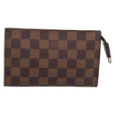 LOUIS VUITTON Damier Ebene Marais Pouch LV Auth 201498A-13