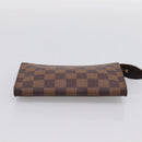 LOUIS VUITTON Damier Ebene Marais Pouch LV Auth 201498A-6