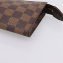 LOUIS VUITTON Damier Ebene Marais Pouch LV Auth 201498A-7