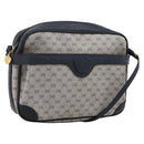 GUCCI Micro GG Supreme Shoulder Bag PVC Navy Gold 007 084 0423 Auth 201500-1