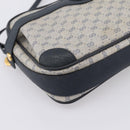 GUCCI Micro GG Supreme Shoulder Bag PVC Navy Gold 007 084 0423 Auth 201500-14