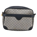 GUCCI Micro GG Supreme Shoulder Bag PVC Navy Gold 007 084 0423 Auth 201500-13