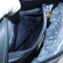 GUCCI Micro GG Supreme Shoulder Bag PVC Navy Gold 007 084 0423 Auth 201500-21
