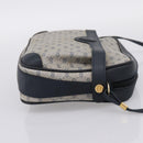 GUCCI Micro GG Supreme Shoulder Bag PVC Navy Gold 007 084 0423 Auth 201500-4