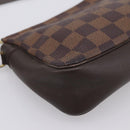 LOUIS VUITTON Damier Ebene Trousse Makeup Pouch N51982 LV Auth 201504A-15