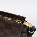 LOUIS VUITTON Damier Ebene Trousse Makeup Pouch N51982 LV Auth 201504A-10