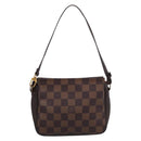 LOUIS VUITTON Damier Ebene Trousse Makeup Pouch N51982 LV Auth 201504A-2