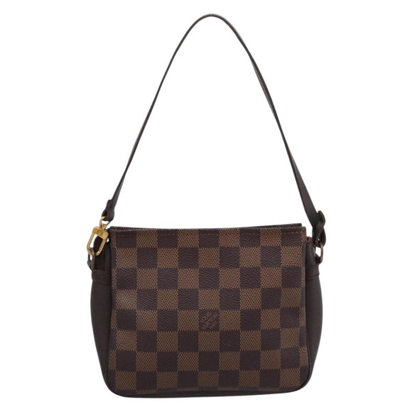 LOUIS VUITTON Damier Ebene Trousse Makeup Pouch N51982 LV Auth 201504A