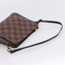LOUIS VUITTON Damier Ebene Trousse Makeup Pouch N51982 LV Auth 201504A-7
