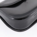 GUCCI Bamboo Hand Bag Leather Black Gold 000 1364 0633 Auth 201509A-11