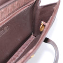 Christian Dior Trotter Canvas Hand Bag Brown Gold Auth 201513-19