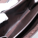 Christian Dior Trotter Canvas Hand Bag Brown Gold Auth 201513-25