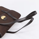 Christian Dior Trotter Canvas Hand Bag Brown Gold Auth 201513-7