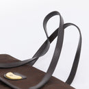 Christian Dior Trotter Canvas Hand Bag Brown Gold Auth 201513-8