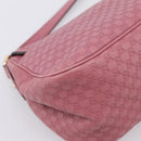 GUCCI Micro GG Canvas Guccissima Bag Leather Pink Gold 308452 Auth 201514-16