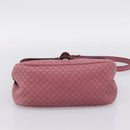 GUCCI Micro GG Canvas Guccissima Bag Leather Pink Gold 308452 Auth 201514-5