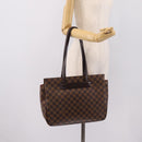 LOUIS VUITTON Damier Ebene Parioli PM Tote Bag N51123 LV Auth 201515A-23