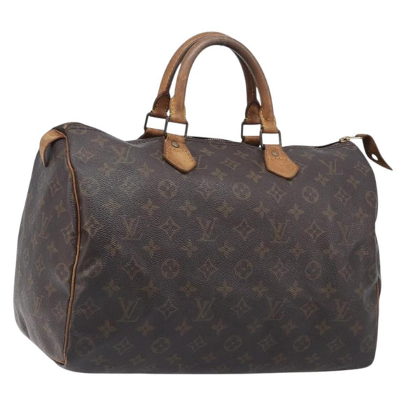LOUIS VUITTON Monogram Speedy 35 Hand Bag M41524 LV Auth 201518