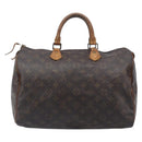 LOUIS VUITTON Monogram Speedy 35 Hand Bag M41524 LV Auth 201518-2