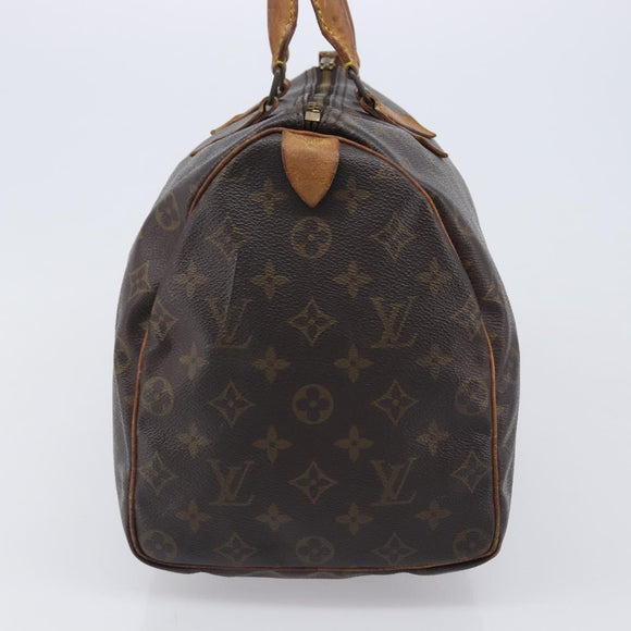 LOUIS VUITTON Monogram Speedy 35 Hand Bag M41524 LV Auth 201518