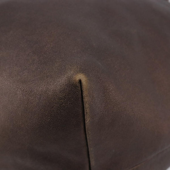 LOEWE Tote Bag Leather Brown Auth 201519