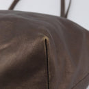 LOEWE Tote Bag Leather Brown Auth 201519-15