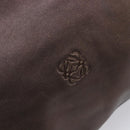 LOEWE Tote Bag Leather Brown Auth 201519-17