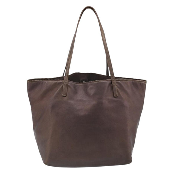 LOEWE Tote Bag Leather Brown Auth 201519
