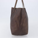 LOEWE Tote Bag Leather Brown Auth 201519-3