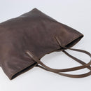LOEWE Tote Bag Leather Brown Auth 201519-6