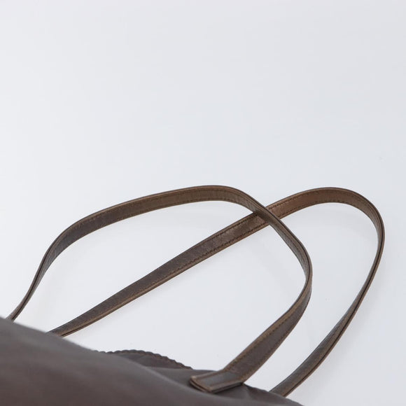 LOEWE Tote Bag Leather Brown Auth 201519