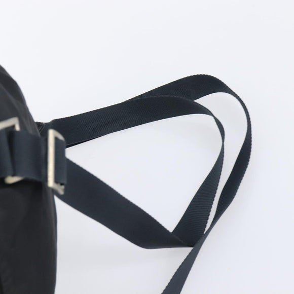 PRADA Backpack Nylon Black Silver Auth 201521