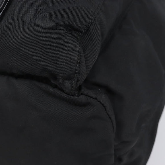 PRADA Backpack Nylon Black Silver Auth 201521