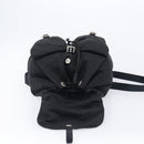 PRADA Backpack Nylon Black Silver Auth 201521-11