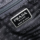 PRADA Backpack Nylon Black Silver Auth 201521-22